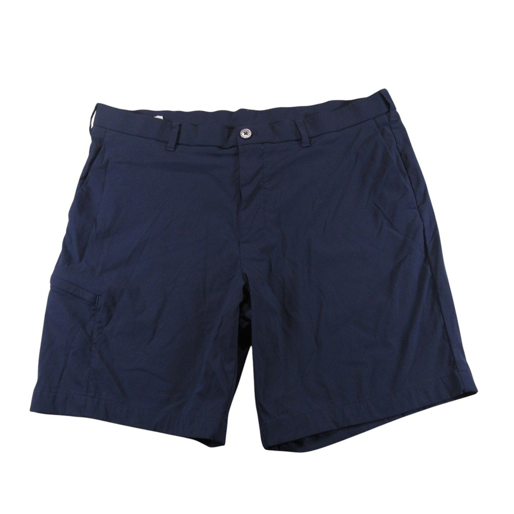 Callaway Mens Golf Shorts 40 Navy Blue Opti-Dri Performance Flat Front Pocket - Picture 1 of 7